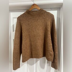 Brown Women's Turtleneck Sweater